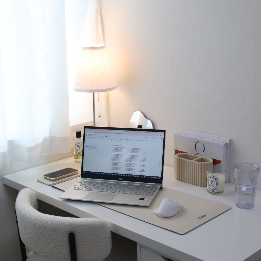 Charging mouse pad Ivory チャージングマウスパッド アイボリー