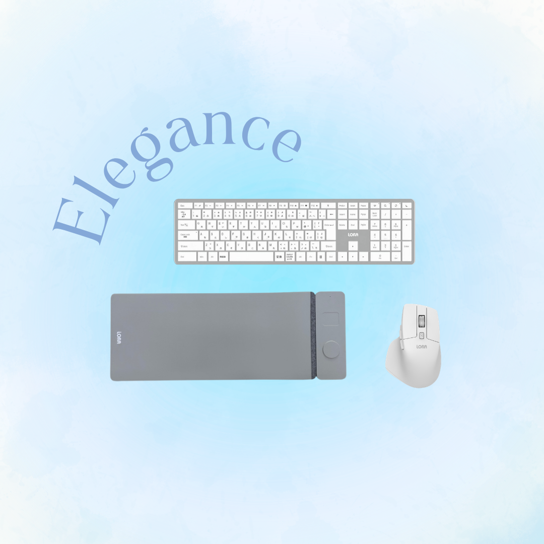 【3点セット】グレージュ×ホワイト｜Elegance