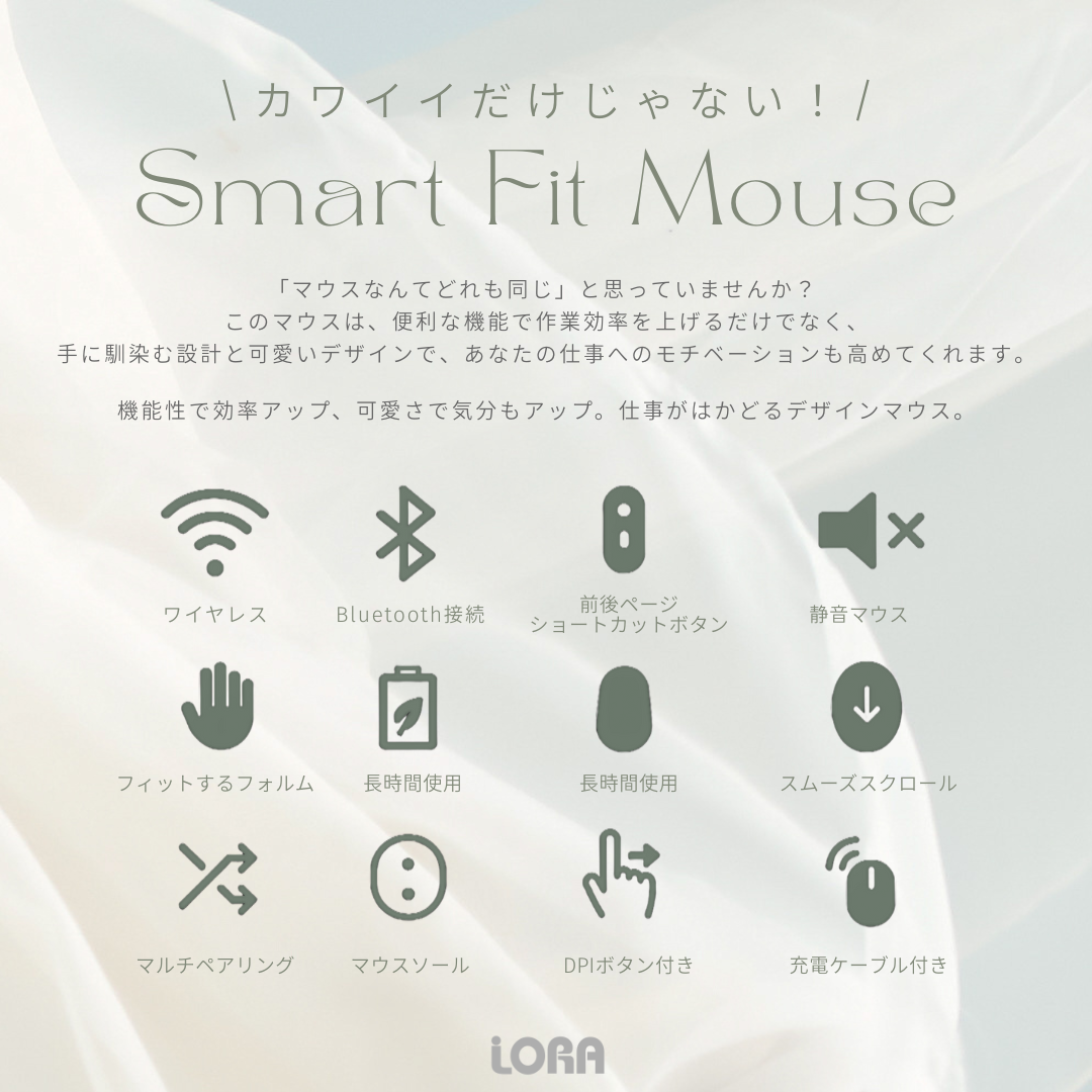Smart Fit Mouse Black -スマートフィットマウス ブラック-