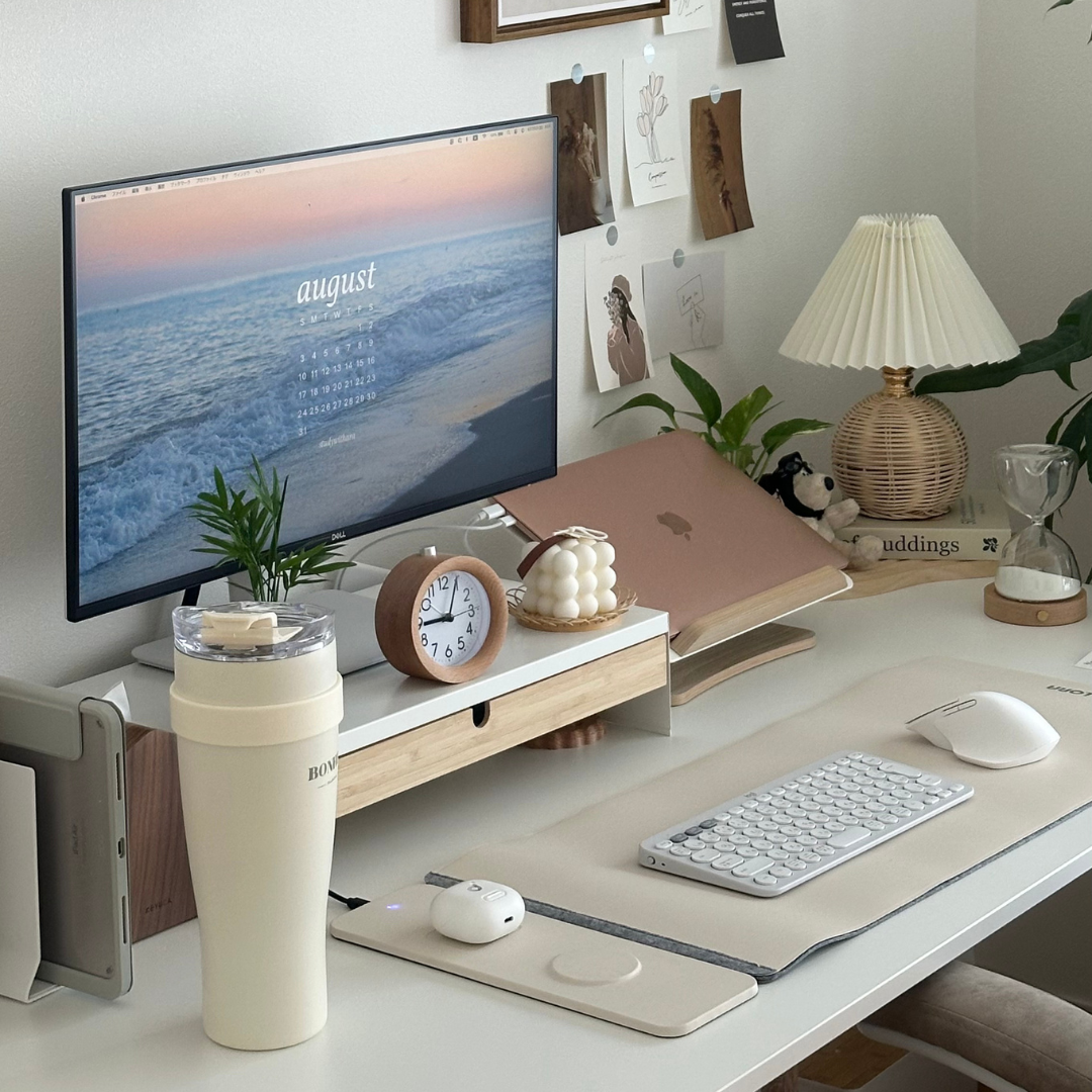 Charging mouse pad Ivory　チャージングマウスパッド アイボリー