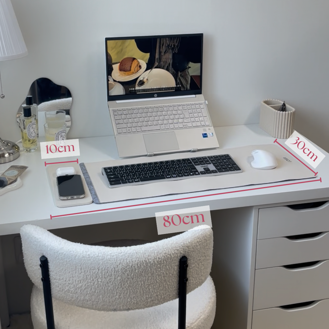 Charging mouse pad Ivory　チャージングマウスパッド アイボリー